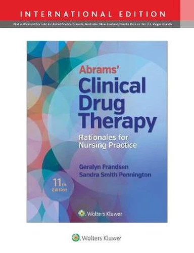 Abrams' Clinical Drug Therapy by Geralyn Frandsen Paperback Book - Picture 1 of 1