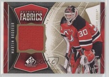 2009 SP Game Used Edition Authentic Fabrics Gold 69/100 Martin Brodeur HOF 0c3