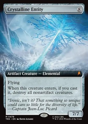 Crystalline Entity (Extended Art) Foil Star Trek Playtest Card