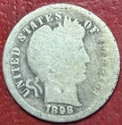 1898-S Barber Dime.  Better Date. Free Shipping