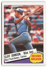 1985 Topps #4 Cliff Johnson Toronto Blue Jays