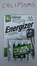 8 X AA Energizer 2000 mAh ACCU Recharge Power Plus Batteries - 2 X Pack Of 4 1.74 per battery