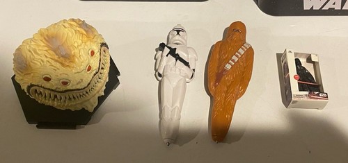 TOPPS STAR WARS UK Opened Tin Lot Yoda Mailbox Mini Darth Vader Cereal Pens + - Picture 2 of 2