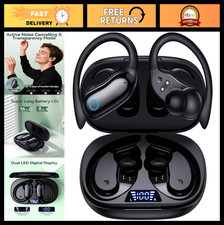 Wireless Active Noise Cancelling Earbuds - 96hrs Playback, IPX7 Waterproof, Ster