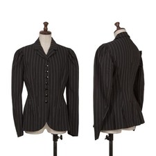 Yohji Yamamoto FEMME Striped Bone Jacket Size XS K-159448