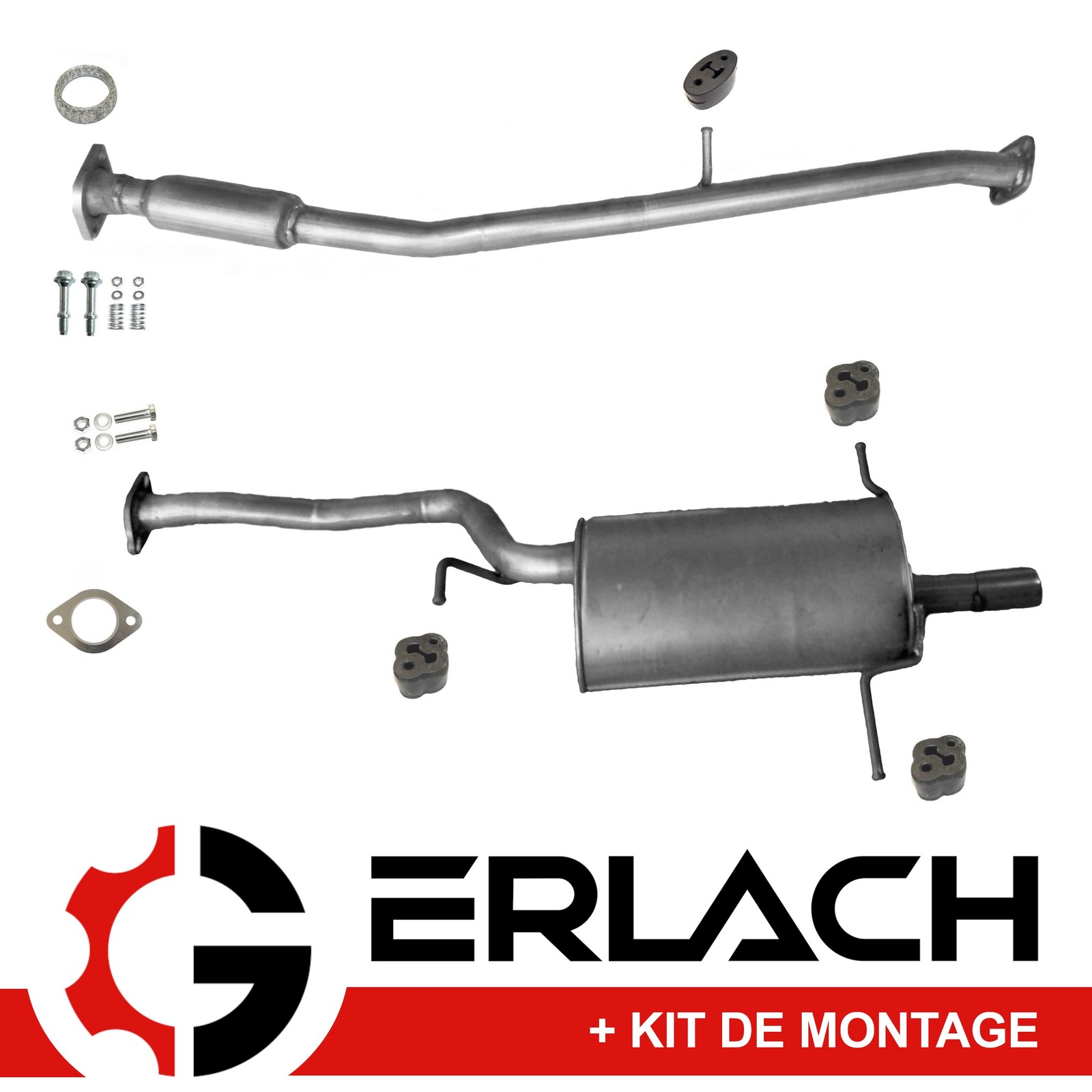 Silencieux d'échappement Subaru Impreza Forester 2.0 structure robuste longue durée 9646