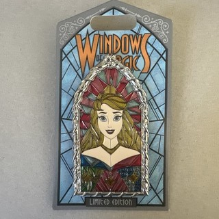 LE 2000 Disneyland Windows of Magic Pin Aurora Sleeping Beauty