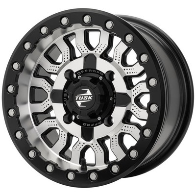 Tusk Uinta Beadlock Wheel 15x7 4/156 4.0 + 3.0 Matte Black