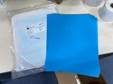 36-sheets, 9.0 Micron Blue 3M Lapping Film Sheet 261X Pink, Aluminum Oxide