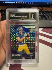 GMA Mint 9! 2025 Mosaic Puka Nacua #7 Epic Performers Green Mosaic Prizm!