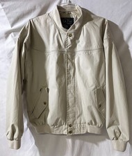 Vintage The Authentic La Paz By Catalina Men's Beige Bomber Jacket Size Medium