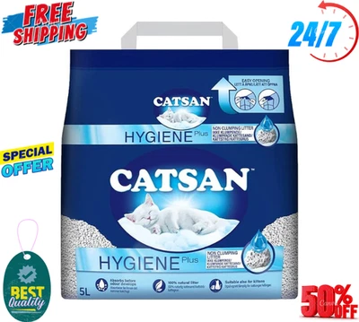 CATSAN - Natural Clumping Cat Litter Biodegradable Extra Absorbent - No Smell