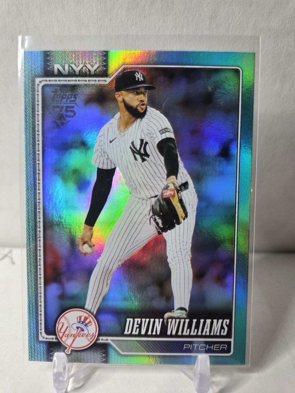 2026 Topps Series 1 - Devin Williams #239 Aqua Rainbow Foil 