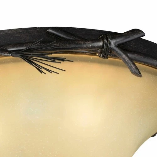 VAXCEL C0120 Sierra 16in Flush Mount Black Walnut - Picture 6 of 8