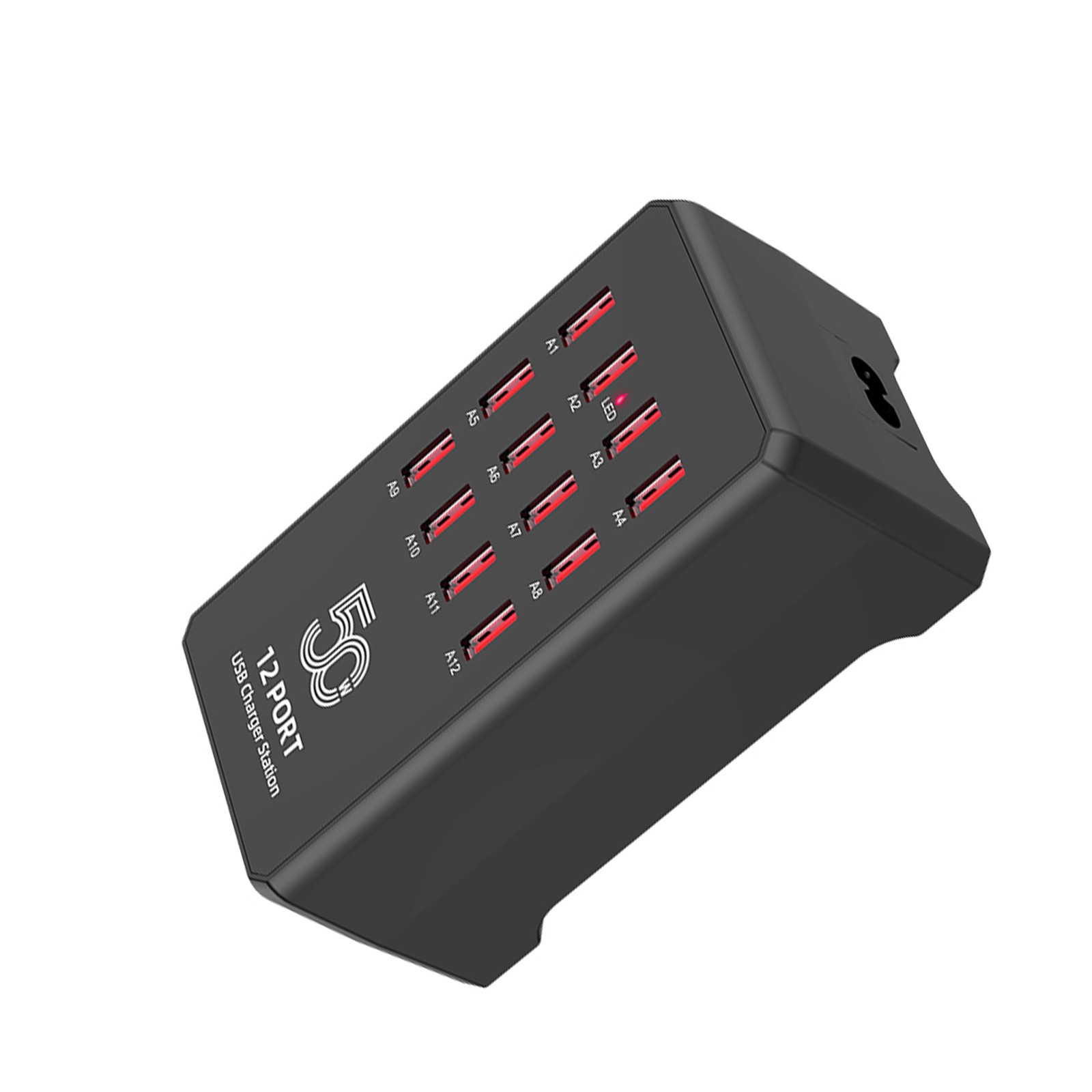 12 Ports USB Charging Station For Multiple Devices Portable Global Use WVYN