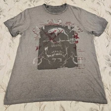 Buffalo David Bitton Men's Graphic Gray T-shirt Size XL