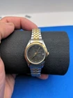 Vintage Timex Indiglo Women's Quartz Watch Two Tone SS Stretch Band New Battery