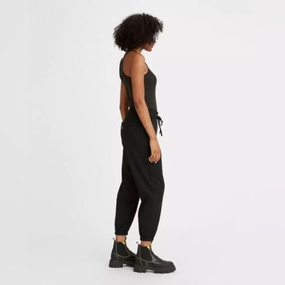 Levi s off duty black paper bag waist joggers