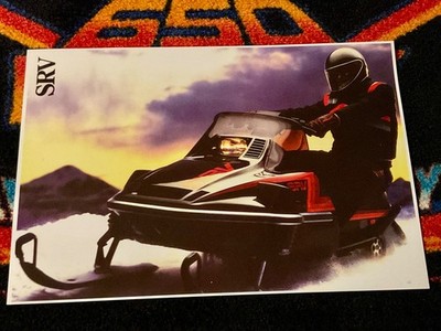    87/88 YAMAHA SRV 540 Snowmobile Poster vintage sled    