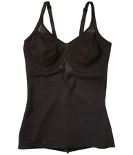 Miraclesuit Women's Shapewear Extra Firm Sheer Shaping Underwire Camisole Black