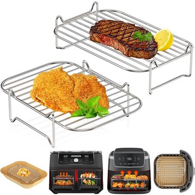 Ninja Air Fryer Rack, HONYAO 2 Stück Zubehör Rack 