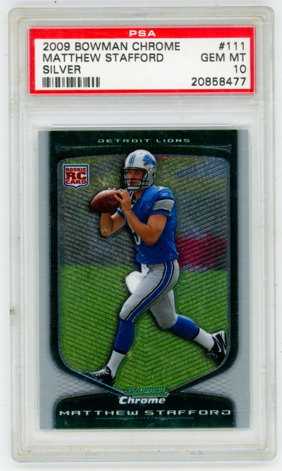 Matthew Stafford Donruss Gridiron Gear Next Generation #1 Silver