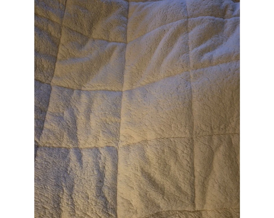 Concierge Collection  Mattress Pad Plush Sherpa FULL/QUEEN Super Soft Thick EUC - Image 3 of 4