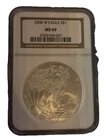 2008W $1 American Silver Eagle NGC MS69 Brown Label