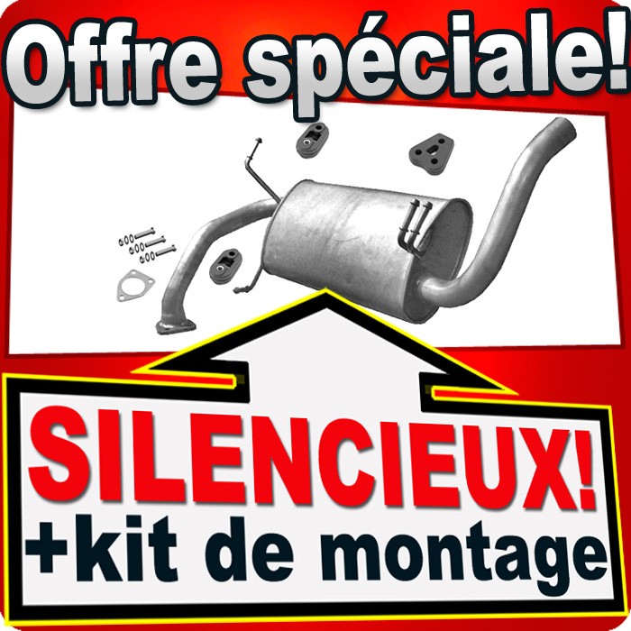 Silencieux arrière Mitsubishi Space Star pour stopper le bruit d'échappement