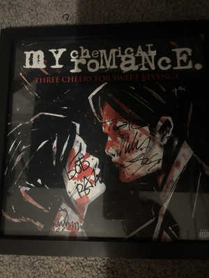 #ad My Chemical Romance Signed Record Three Cheers For Sweet Revenge $1450.00