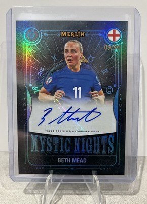 2025 Topps Merlin UEFA Womens Euro - Beth Mead - Mystic Nights Auto /99- England