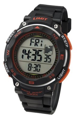 Limit Pro XR Herren Digitaluhr mit LCD Zifferblatt Digitalanzeige und schwarzem Kunststoff
