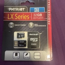 Patriot LX Series 32GB MicroSDHC Memory Card Professional