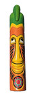 39" Vintage 1970s TIKI WALL HANGING Solid 1 Pc of Wood Handcarved +Painted Large — photo 3