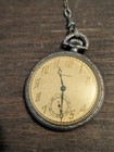 1920's New York Standard Pocket Watch 15 Jewels Silver Case w/ Chain. — photo 7