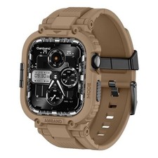 for Apple Watch Series 10 Case and Bands 46mm 46mm for Series 10 Desert Tan