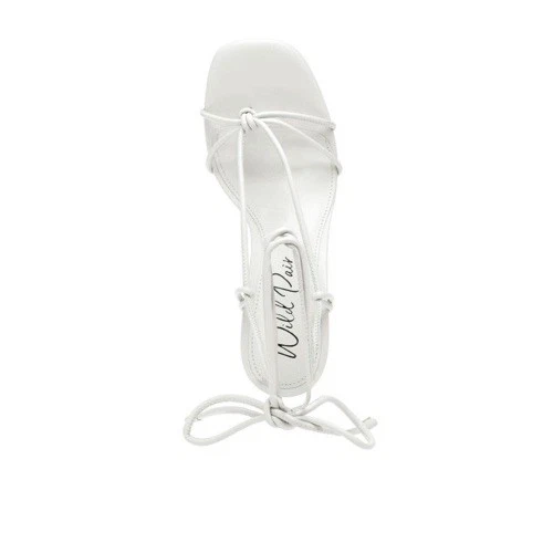 Wild Pair 女式 SANTEAGO 颜色白色楔形高跟鞋 9.5 M 码 — 第 4/4 张图片