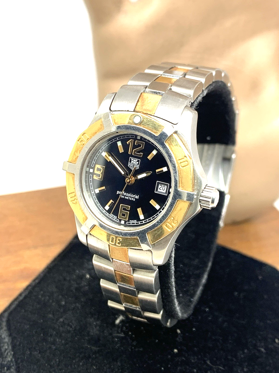 Tag Heuer Women's Watch WN1354 Swiss Quartz Black Dial Rose Gold