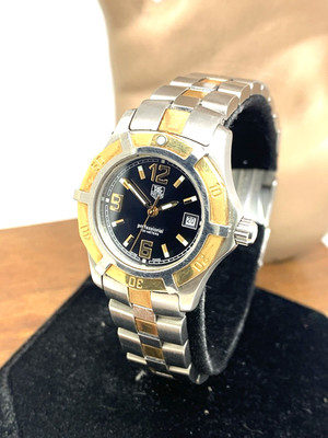 Tag Heuer Women's Watch WN1354 Swiss Quartz Black Dial Rose Gold