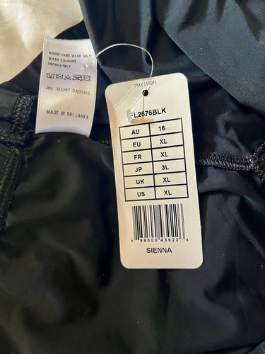 *Fantasie* Siena mutandine francesi nere FL2676 nylon e pizzo XL NUOVE CON ETICHETTE PREZZO DI LISTINO £27 - Foto 5 di 6