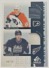 Jaromir Jagr / John Leclair 2002 SP Game Used Gloves #CT-LJ /50