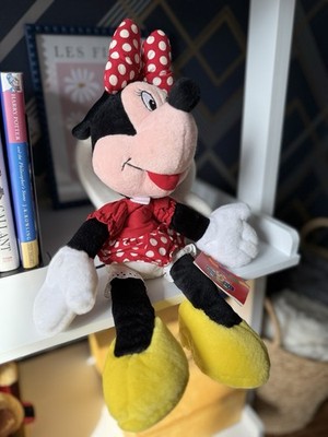 Vintage Disney Trudi Minnie Mouse Plüsch Italien. 1980 90er Jahre mit Etikett sehr selten!