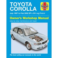 Toyota Corolla 07.1997-02.2002 Benzin Benziner Petrol Werkstatthandbuch Haynes