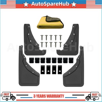 4pcs Front & Rear Mud Flaps Splash Guards Fender For 2021-2024 Ford Bronco Sport