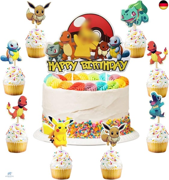 49 Pcs Tortendeko Geburtstag Kinder,Kuchen Deko,Happy Birthday Cake Topper-image