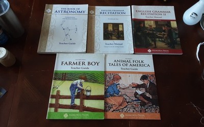Farmer Boy Memoria Press 5 Book Teacher Guide Lot Grammar Astronomy