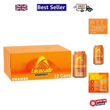 Refreshing Sparkling Orange Energy Drink - 12 Cans of Citrus Bliss at 330ml Each