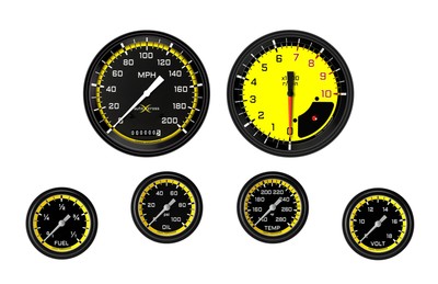 Classic Instruments AX351YBLF Gauge Set