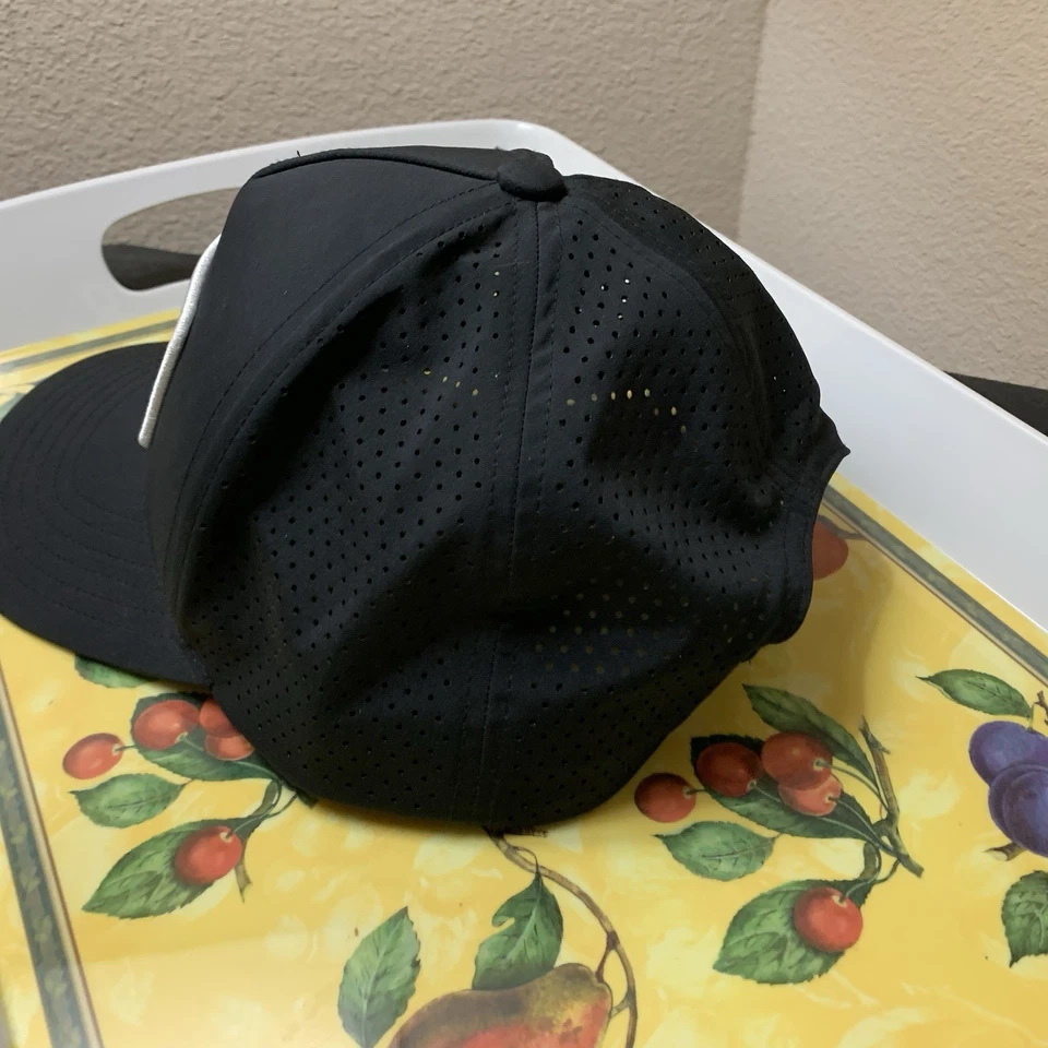 Ariat 男式帽子棒球帽标志弹性适合黑色布网眼 — 第 3/4 张图片