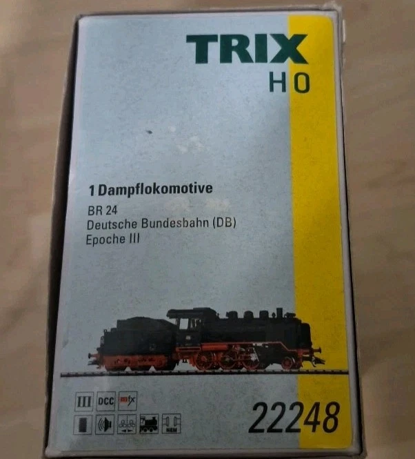 Trix H0 22248 Dampflokomotive BR 24 047 der DB , Sound, OVP - Bild 2 von 2